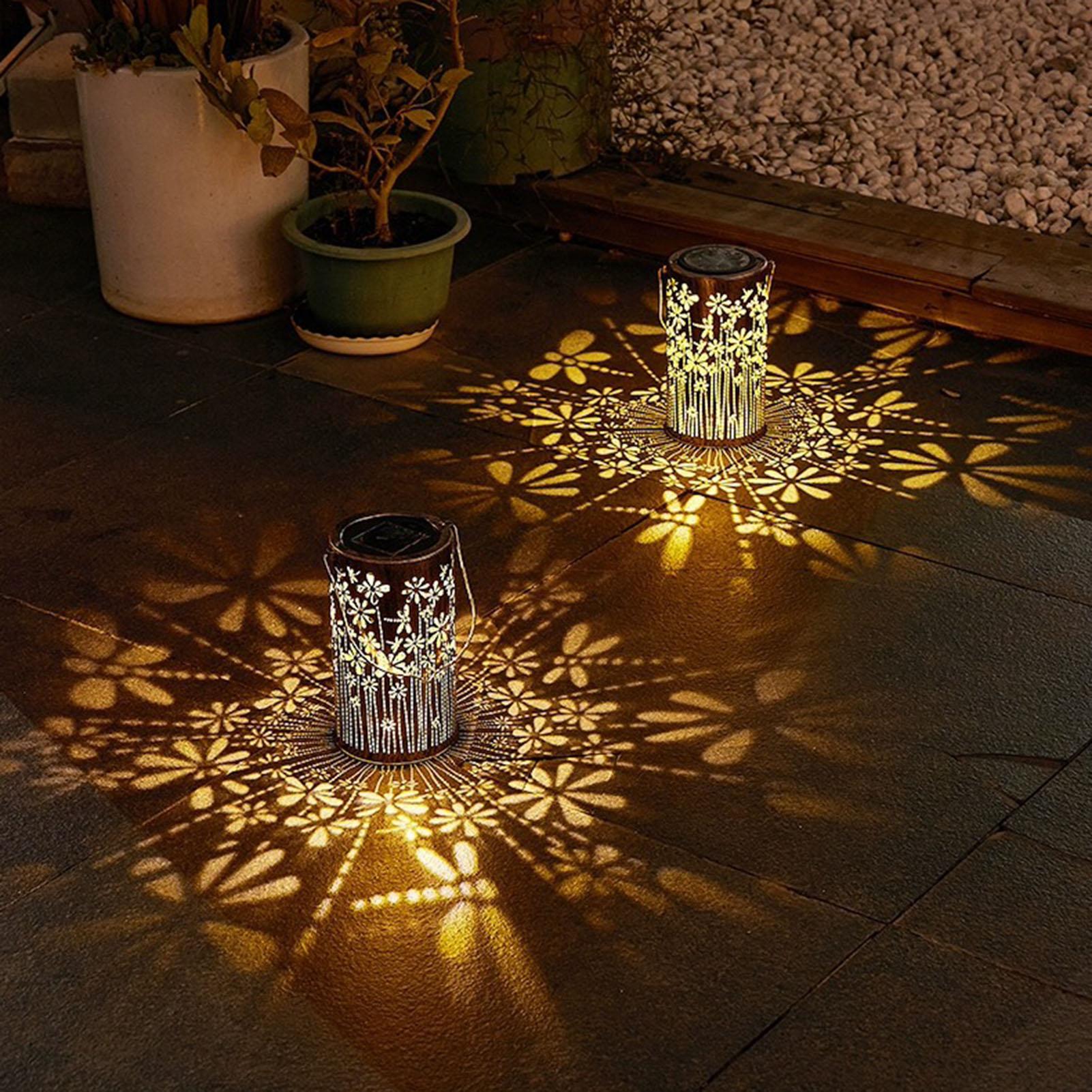 Outdoor Lighting Pathway - Солнечные фонари: красочные металлические светильники в