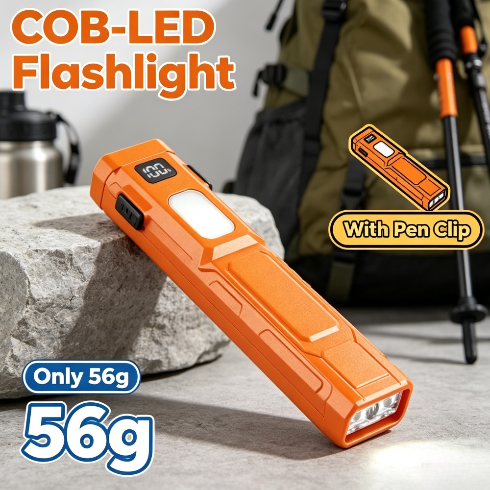 Outdoor Lighting Bollards - Светодиодный фонарик COB с клипсой для