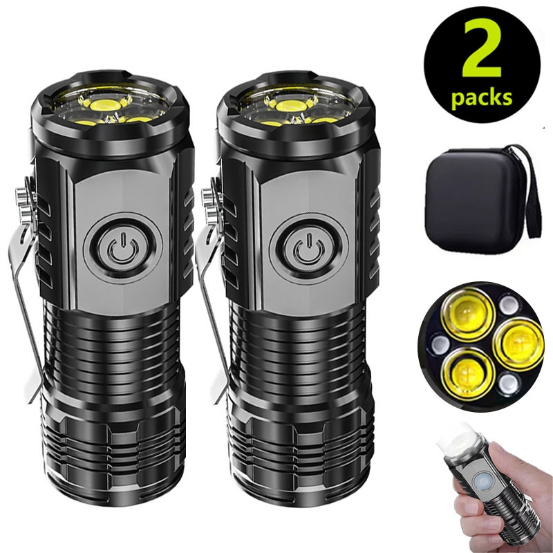Outdoor Lighting Bollards - Мини-3светодиодный фонарик с зажимом для ручки,