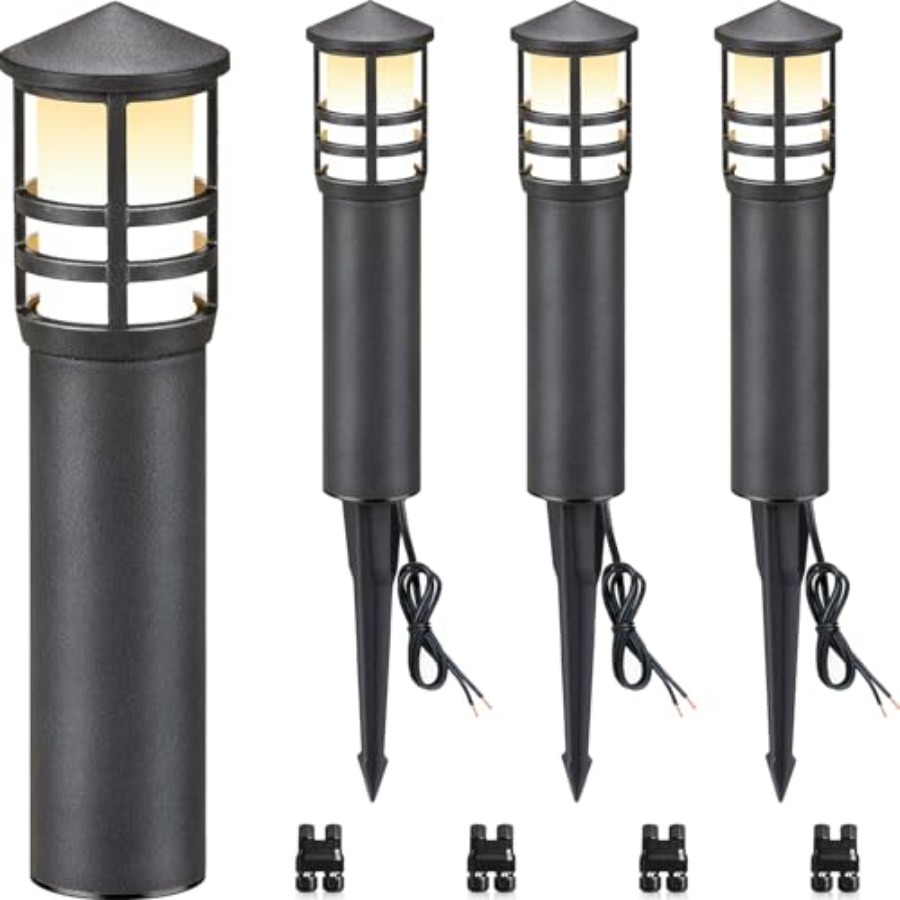 Outdoor Lighting Low Voltage - Комплект из 4 низковольтных ландшафтных светильников