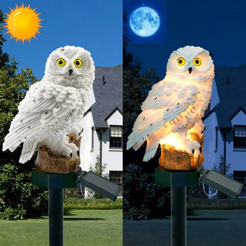 Солнечная статуэтка совы с LED – обзор и цена Bollard Light Garden