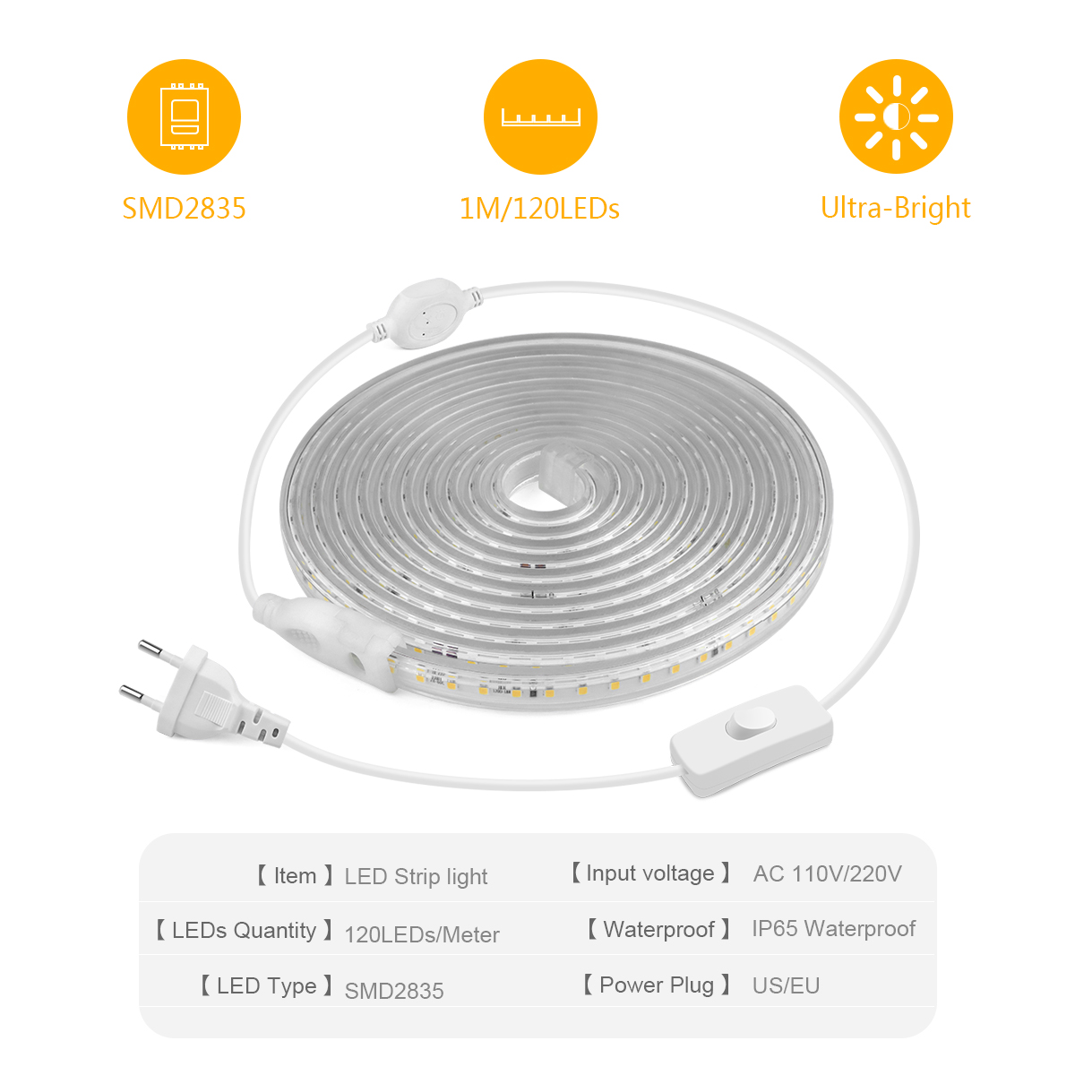 Яркая светодиодная лента 2835, – обзор и цена Outdoor Lighting Switch